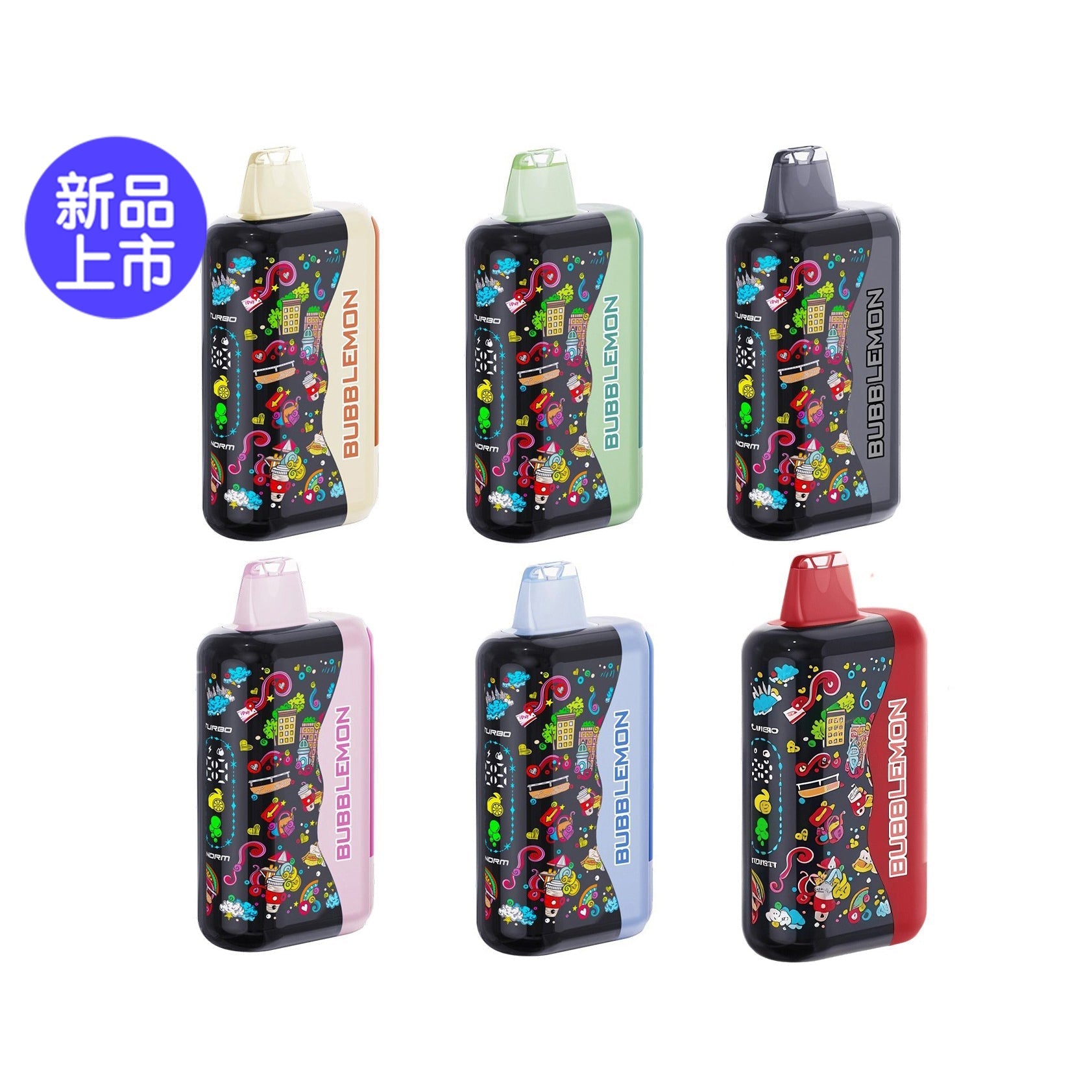 韩版BUBBLE MON GRAFFITI巴布梦泡泡兽满天星炫彩壁纸 菠萝苹果 图片1 - RELX.HK