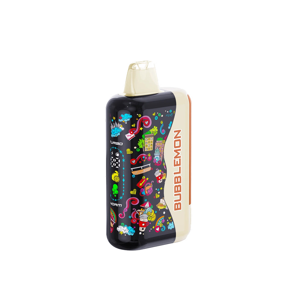 正品韩版BUBBLE MON GRAFFITI巴布梦泡泡兽满天星炫彩壁纸LED灯效35000口可调功率含隐藏口味一次性电子烟 图片 4