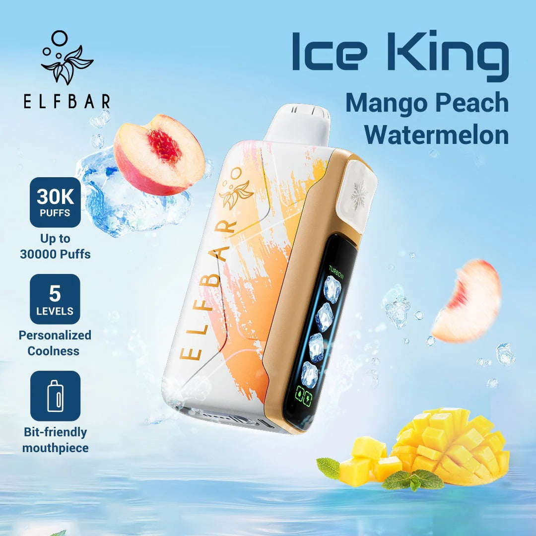 王嘉尔同款电子烟-ELFBAR ICE KING 30000口-王嘉 芒果桃子西瓜 图片17 - RELX.HK