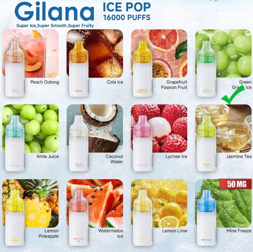 吉拉娜二代爆珠-GILANA ICE POP 16000口- 吉拉娜 青提冰 图片4 - RELX.HK