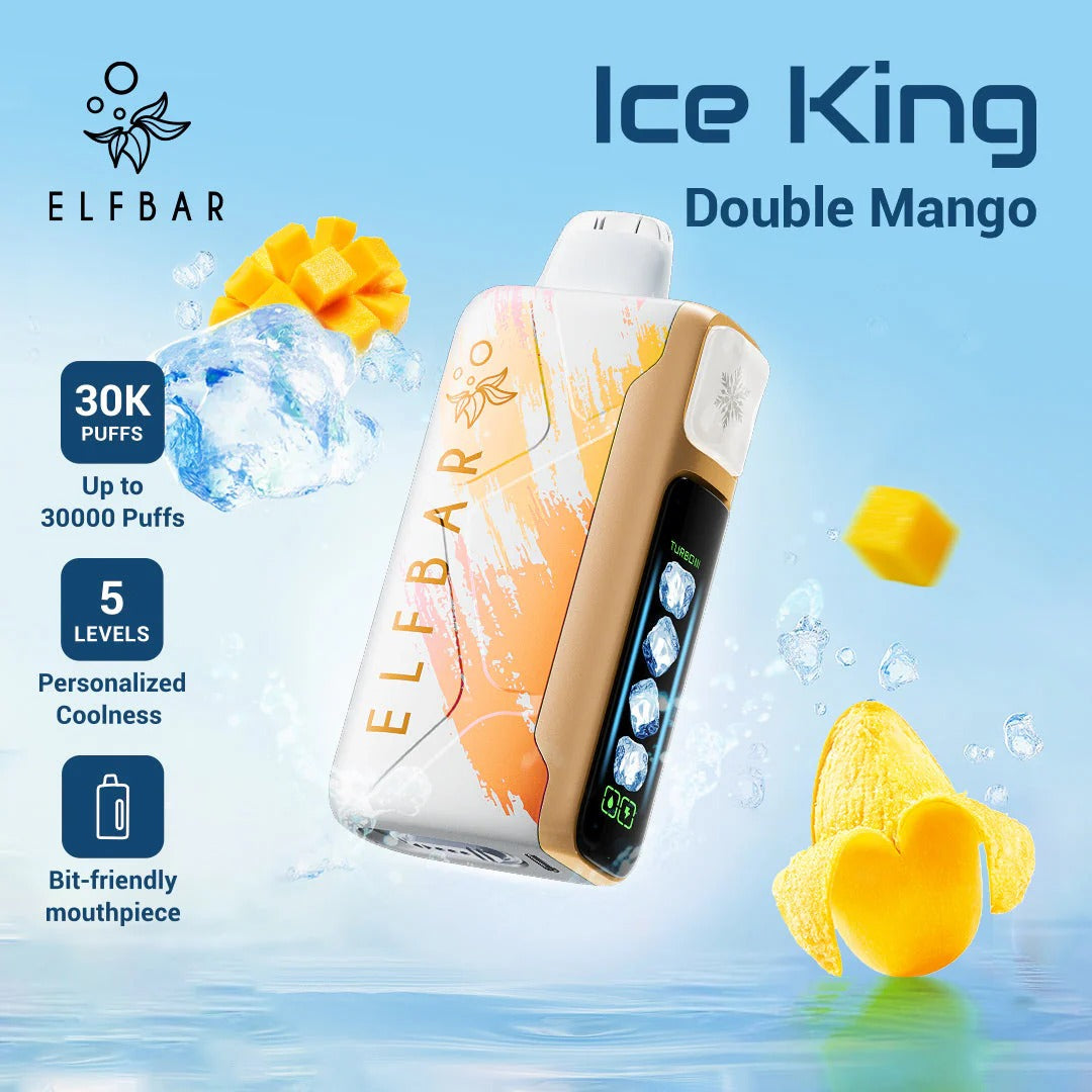 王嘉尔同款电子烟-ELFBAR ICE KING 30000口-王嘉 双芒果 图片16 - RELX.HK