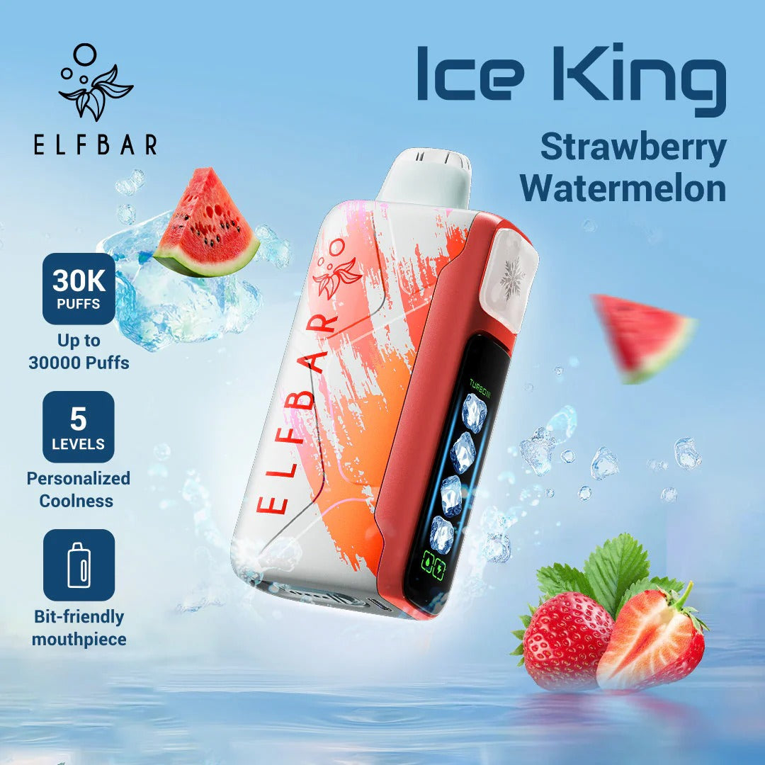 王嘉尔同款电子烟-ELFBAR ICE KING 30000口-王嘉 草莓西瓜 图片4 - RELX.HK
