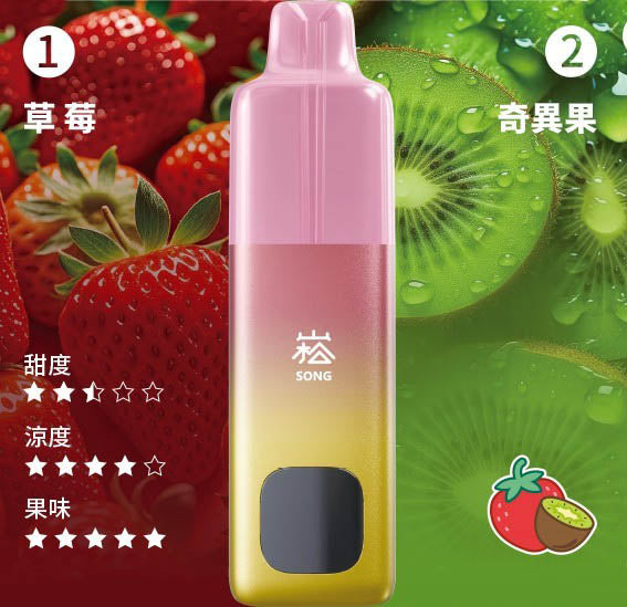 崧双口味电子烟 - 崧A66 SONG A66 - 双仓双萃激爽果味 草莓奇异果 图片10 - RELX.HK