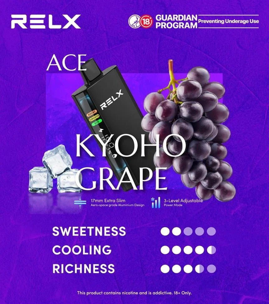 悦刻RELX ACE 30000口超大容量冰爽系列航空级铝材超薄设计 白桃乌龙茶 图片14 - RELX.HK