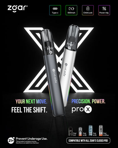 正品冰熊升级版ZGAR PRO X 双侧炫彩流光灯效可换弹烟杆-四色可选（支持4/5/6/7代及所有冰熊烟弹） 图片 6