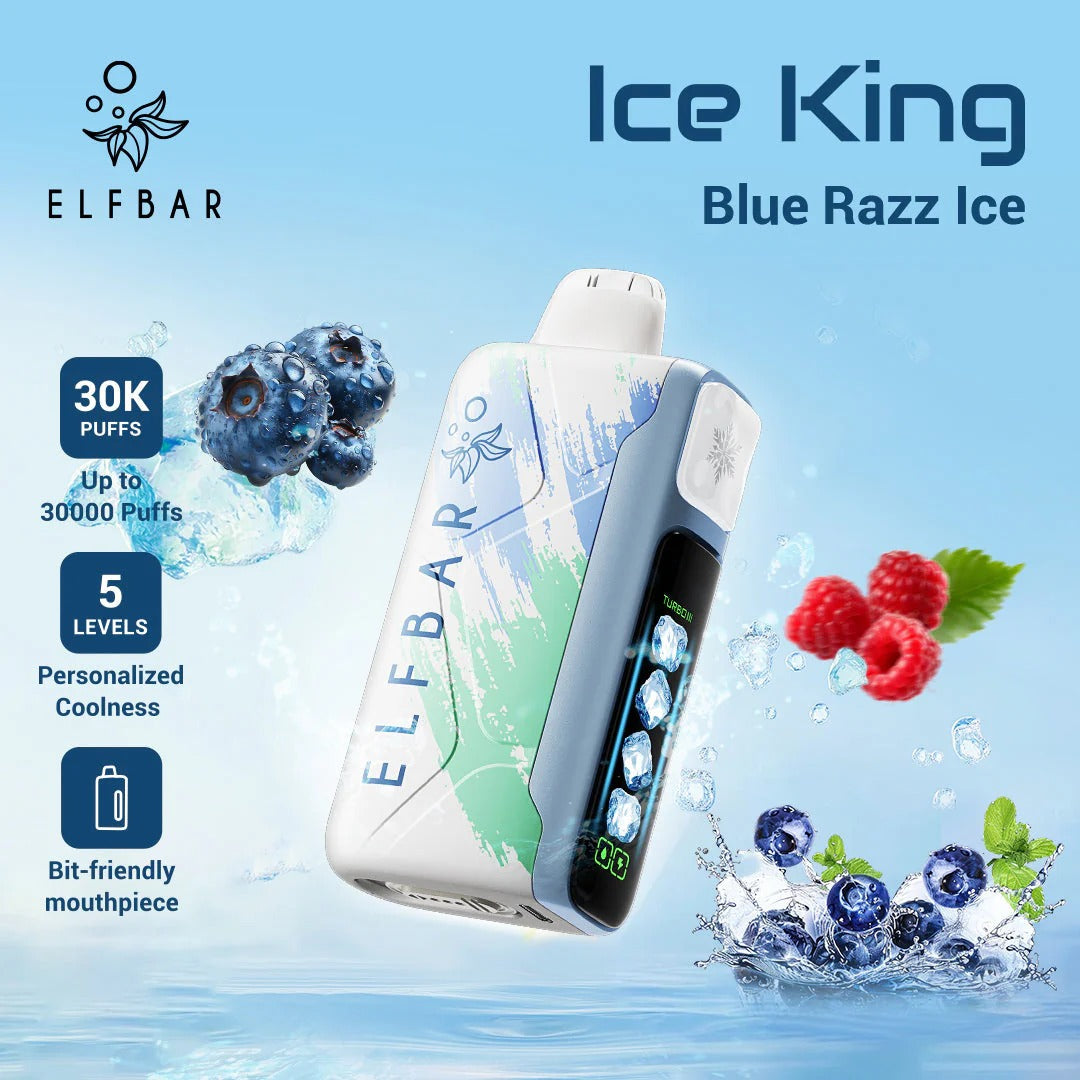 王嘉尔同款电子烟-ELFBAR ICE KING 30000口-王嘉 蓝拉兹冰 图片12 - RELX.HK