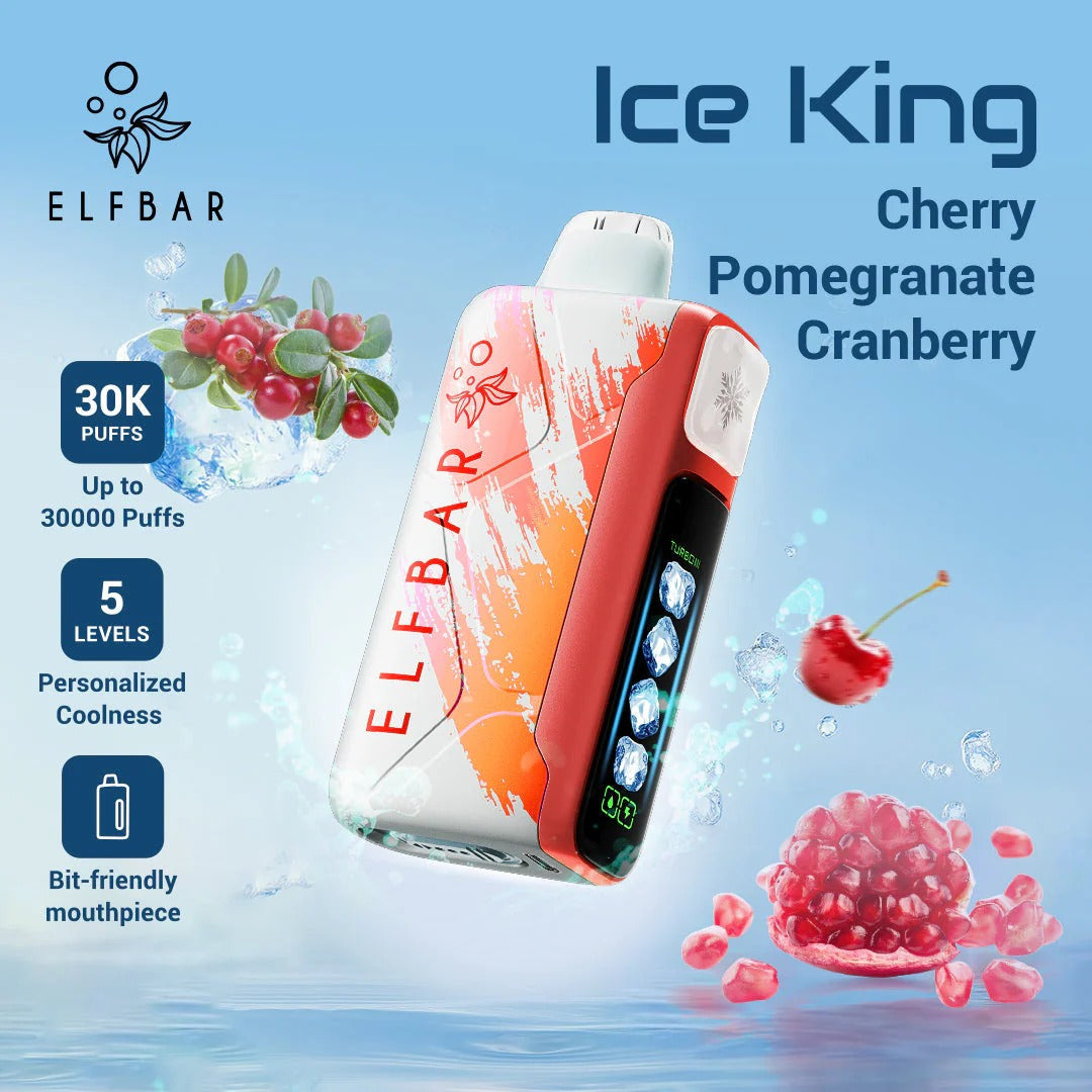 王嘉尔同款电子烟-ELFBAR ICE KING 30000口-王嘉 樱桃石榴蔓越莓 图片7 - RELX.HK