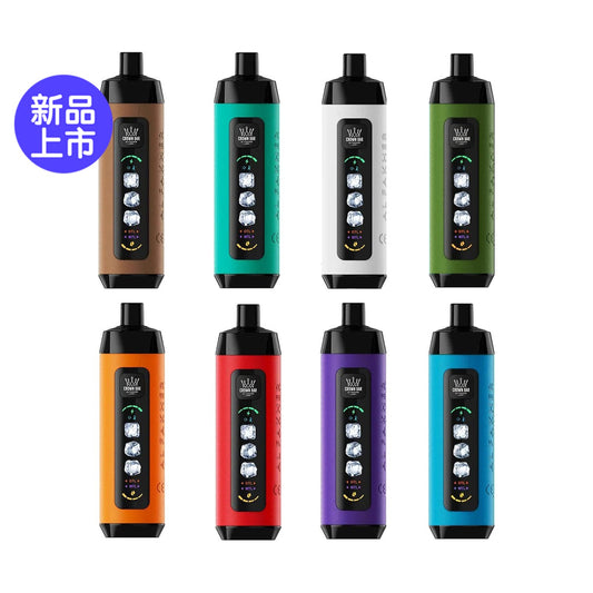阿尔法赫皇冠系列PRO MAX AL FAKHER CROWN BAR 15K 15000口大烟雾一次性电子烟带水烟声波油量电量显示-多口味可选 图片 1