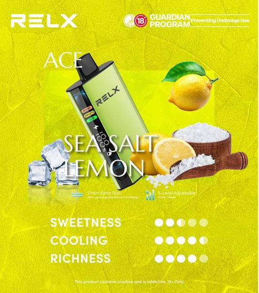 正品悦刻RELX ACE 30000口超大容量冰爽系列航空级铝材超薄设计三档功率可调智能液晶显示电量油量一次性电子烟-多口味可选 图片 2