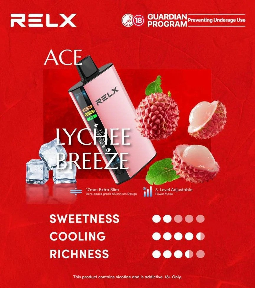 悦刻RELX ACE 30000口超大容量冰爽系列航空级铝材超薄设计 百香果 图片10 - RELX.HK