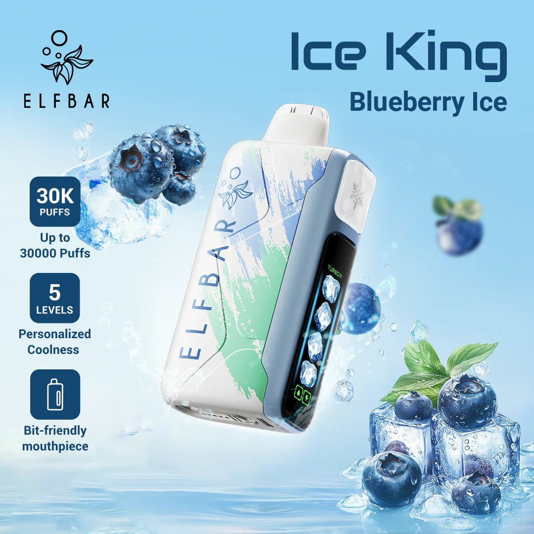 王嘉尔同款电子烟-ELFBAR ICE KING 30000口-王嘉 蓝莓冰 图片3 - RELX.HK