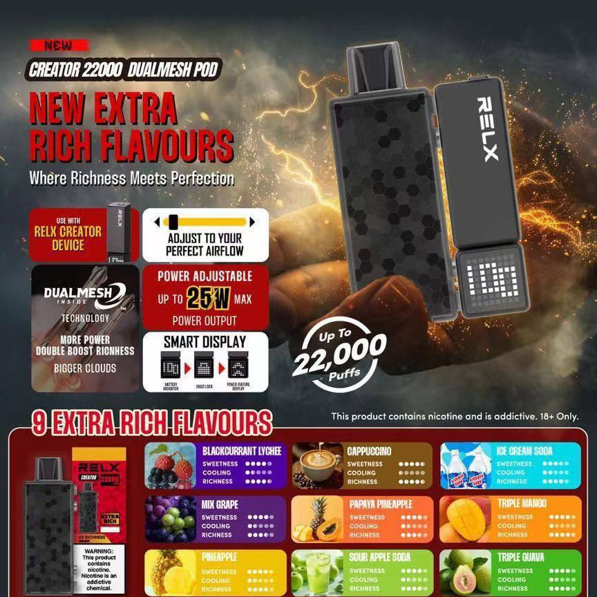 正品悦刻积木乐高RELX Creator 22000口烟弹/套装-多口味可选 (一代/二/三代杆弹通用） 图片 5